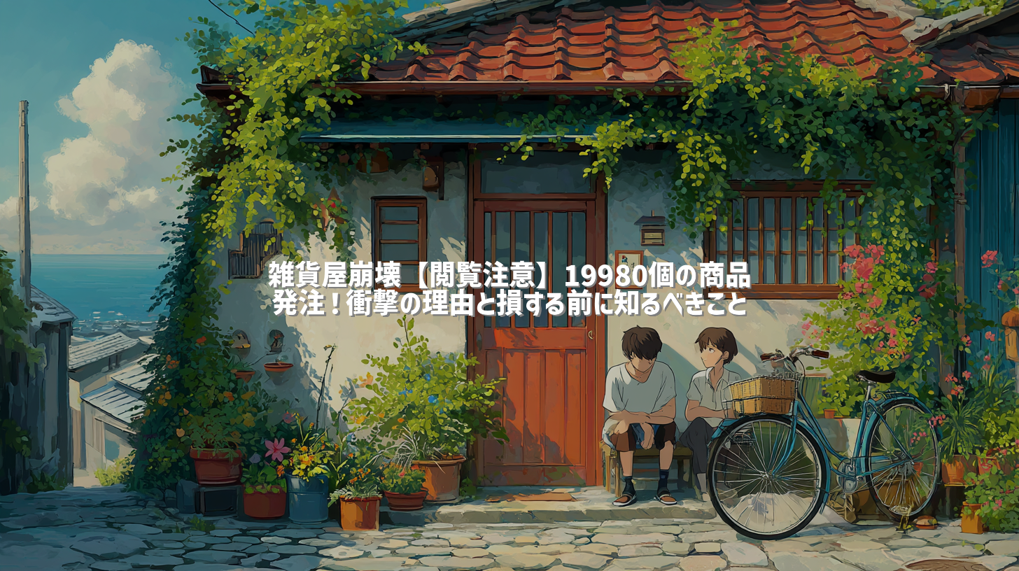 雑貨屋崩壊【閲覧注意】19980個の商品発注！衝撃の理由と損する前に知るべきこと
