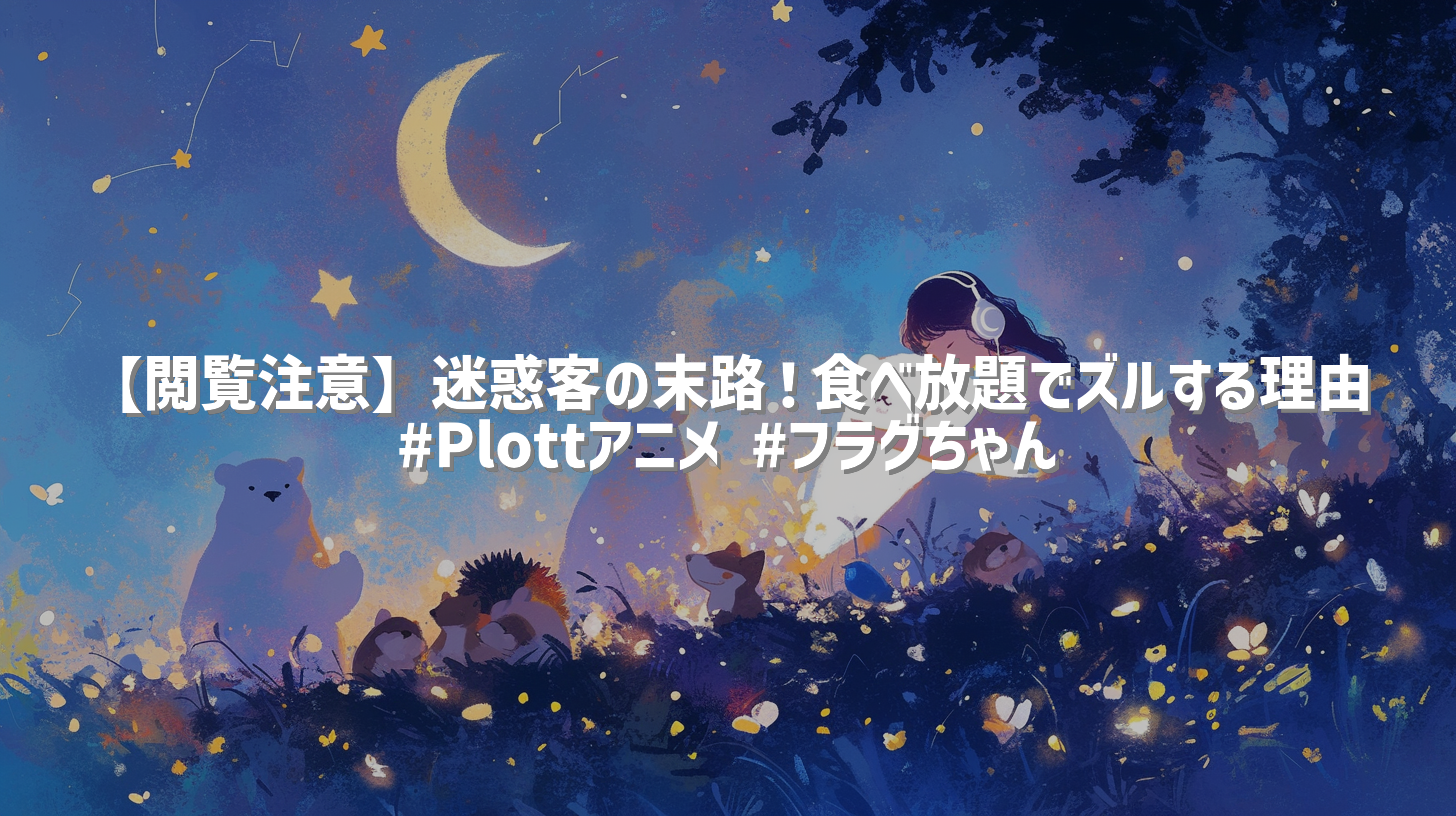 【閲覧注意】迷惑客の末路！食べ放題でズルする理由 #Plottアニメ #フラグちゃん