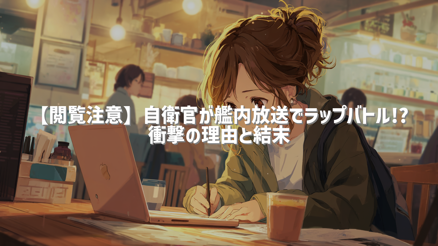 【閲覧注意】自衛官が艦内放送でラップバトル!? 衝撃の理由と結末