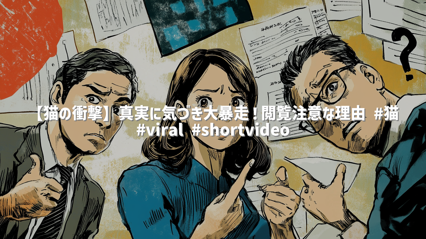 【猫の衝撃】真実に気づき大暴走！閲覧注意な理由 #猫 #viral #shortvideo