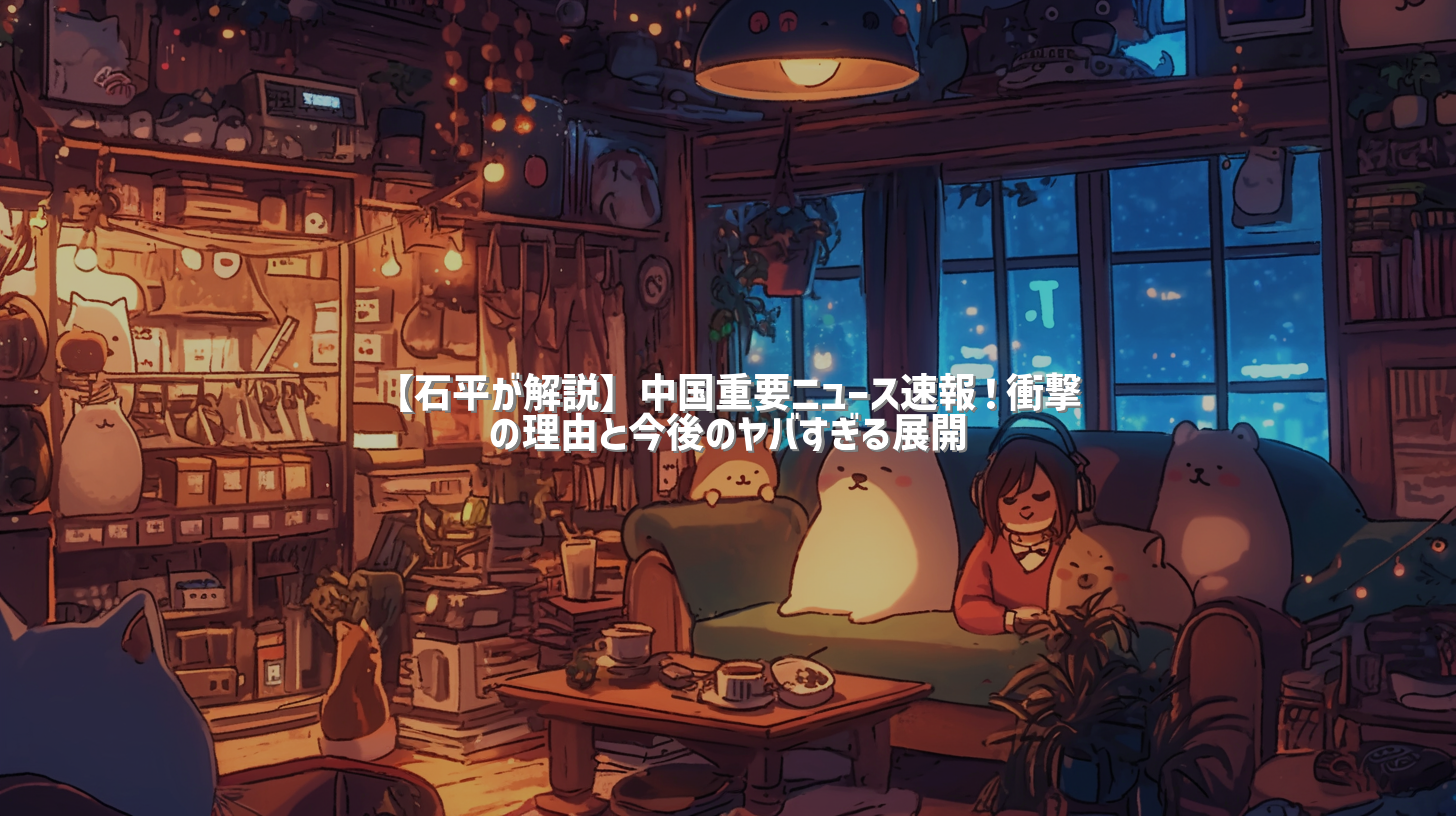 【石平が解説】中国重要ニュース速報！衝撃の理由と今後のヤバすぎる展開
