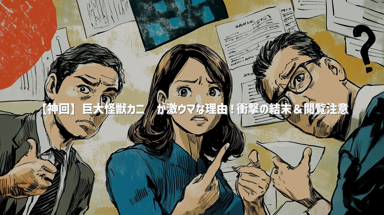 【神回】巨大怪獣カニ🦀が激ウマな理由！衝撃の結末＆閲覧注意