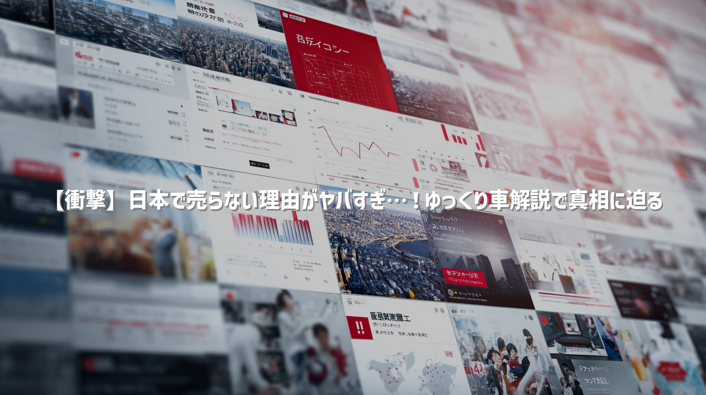 【衝撃】日本で売らない理由がヤバすぎ…！ゆっくり車解説で真相に迫る