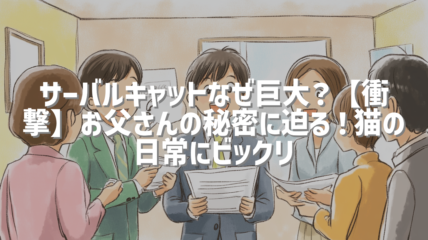 サーバルキャットなぜ巨大？【衝撃】お父さんの秘密に迫る！猫の日常にビックリ