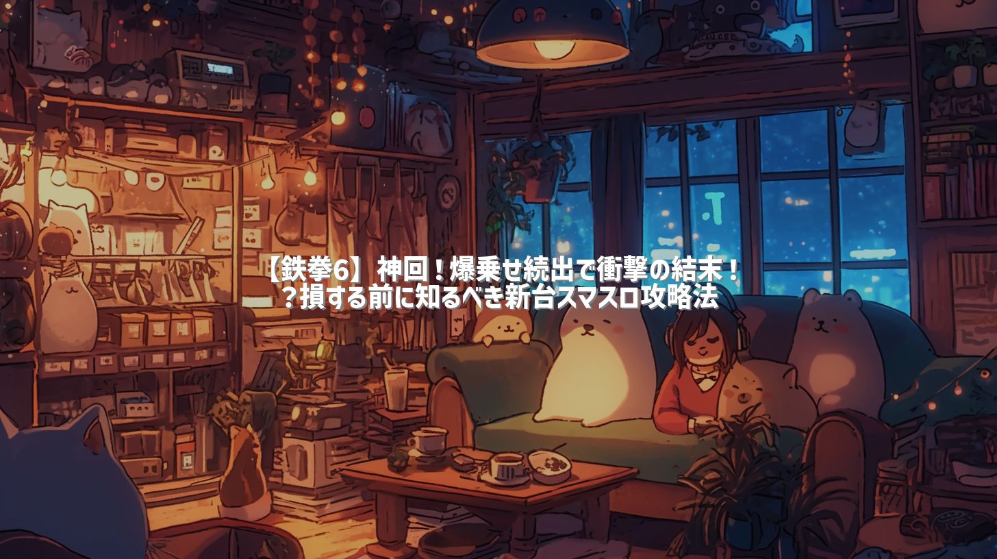 【鉄拳6】神回！爆乗せ続出で衝撃の結末！？損する前に知るべき新台スマスロ攻略法