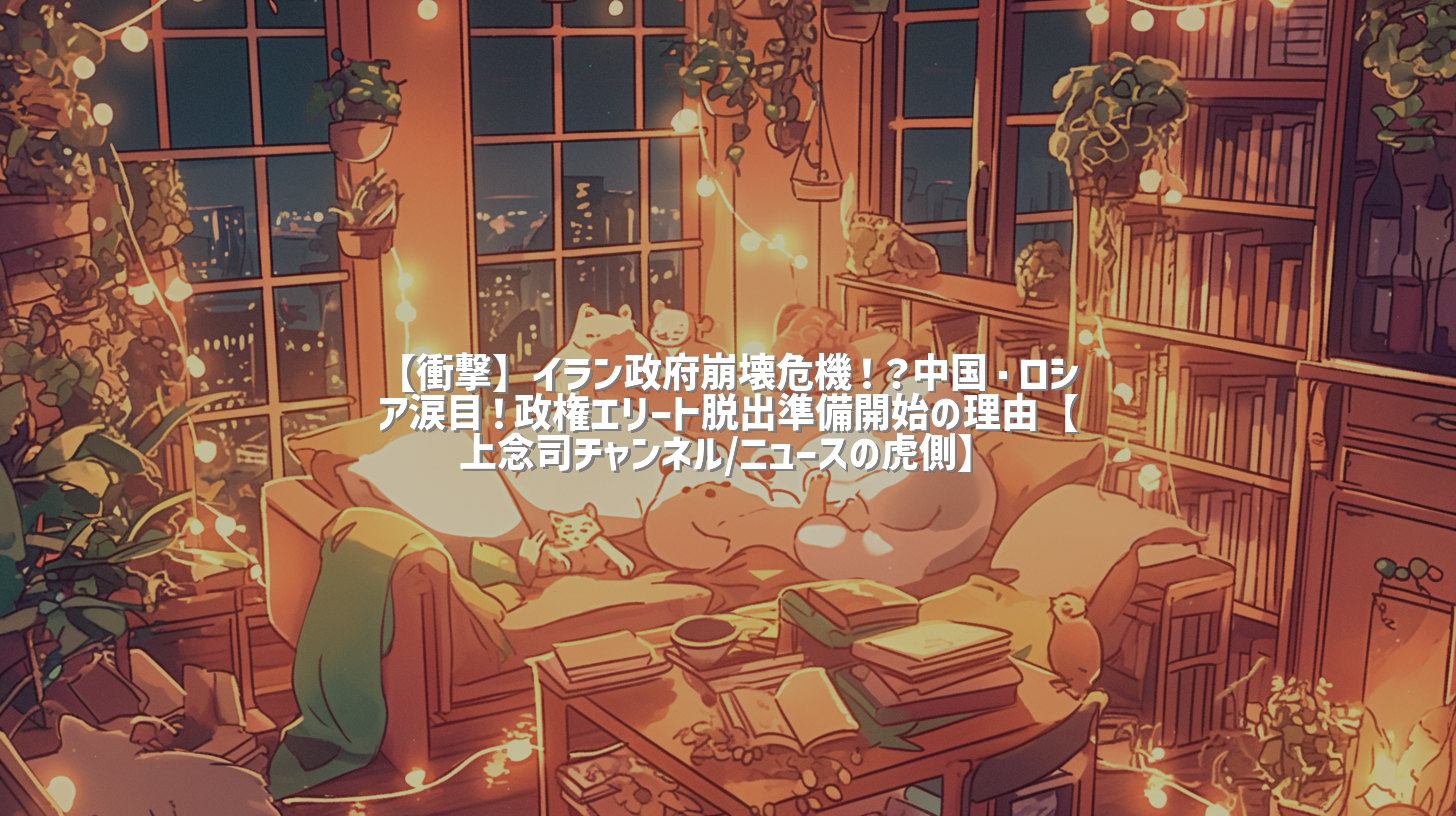 【衝撃】イラン政府崩壊危機！？中国・ロシア涙目！政権エリート脱出準備開始の理由【上念司チャンネル/ニュースの虎側】