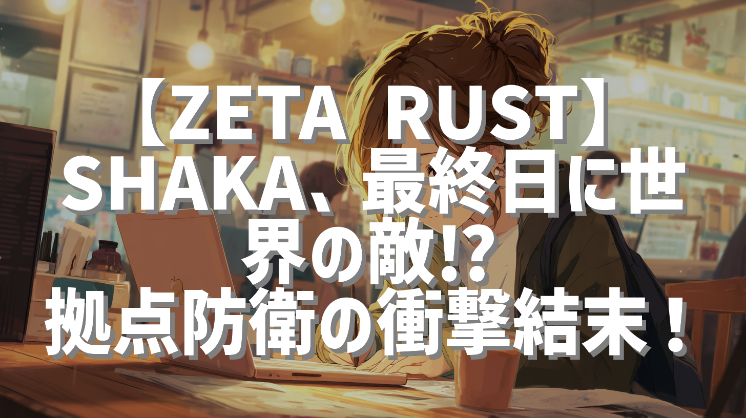 【ZETA RUST】SHAKA、最終日に世界の敵⁉︎ 拠点防衛の衝撃結末！