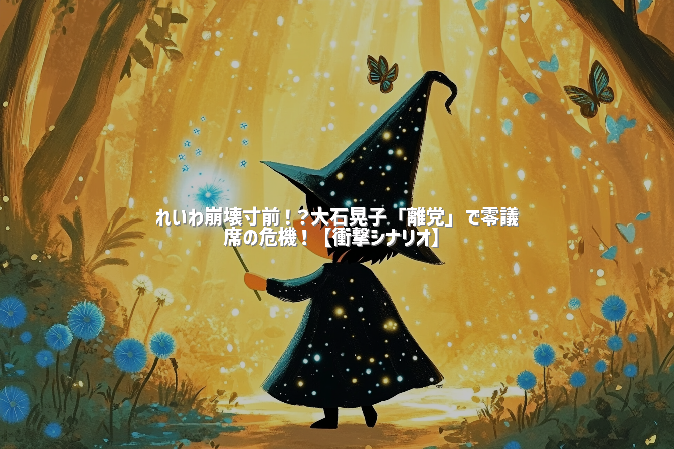 れいわ崩壊寸前！？大石晃子「離党」で零議席の危機！【衝撃シナリオ】