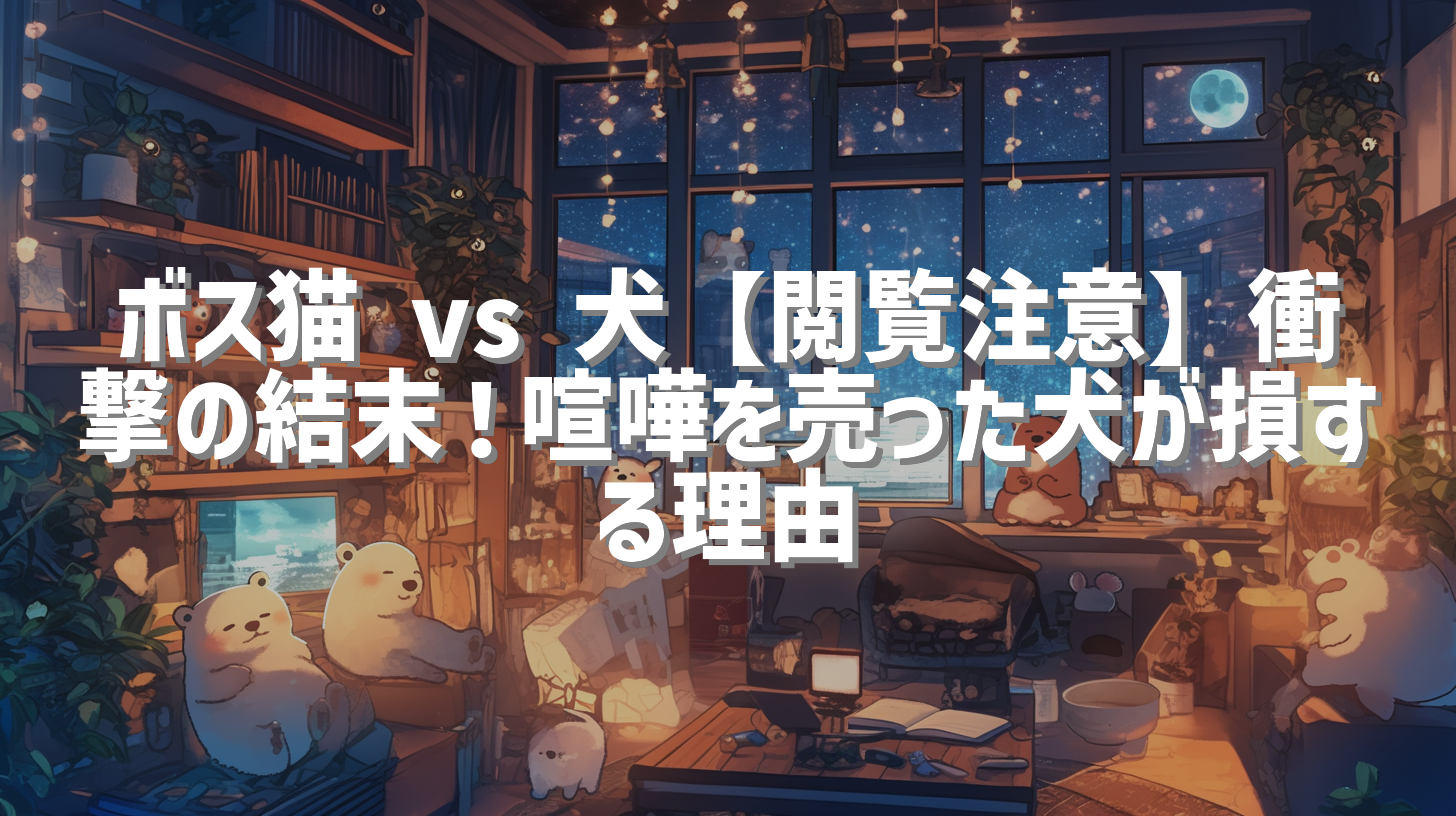ボス猫 vs 犬【閲覧注意】衝撃の結末！喧嘩を売った犬が損する理由