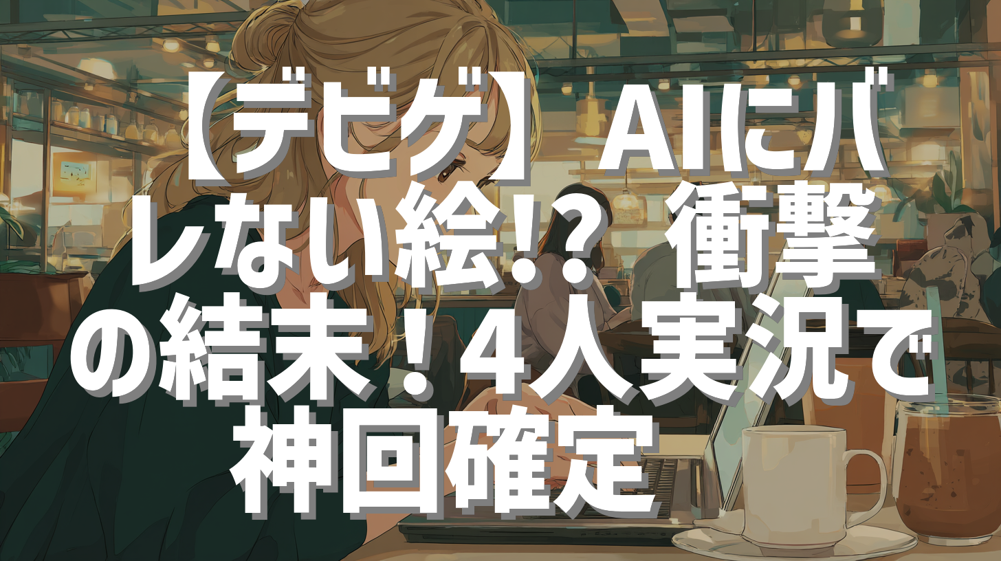 【デビゲ】AIにバレない絵!? 衝撃の結末！4人実況で神回確定✨