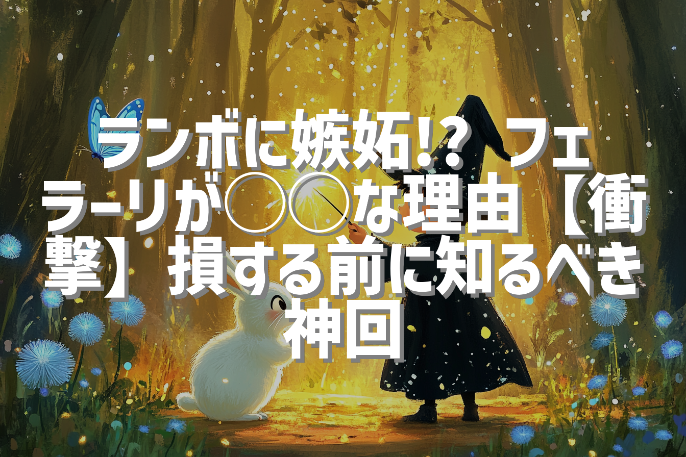 ランボに嫉妬!? フェラーリが◯◯な理由【衝撃】損する前に知るべき神回
