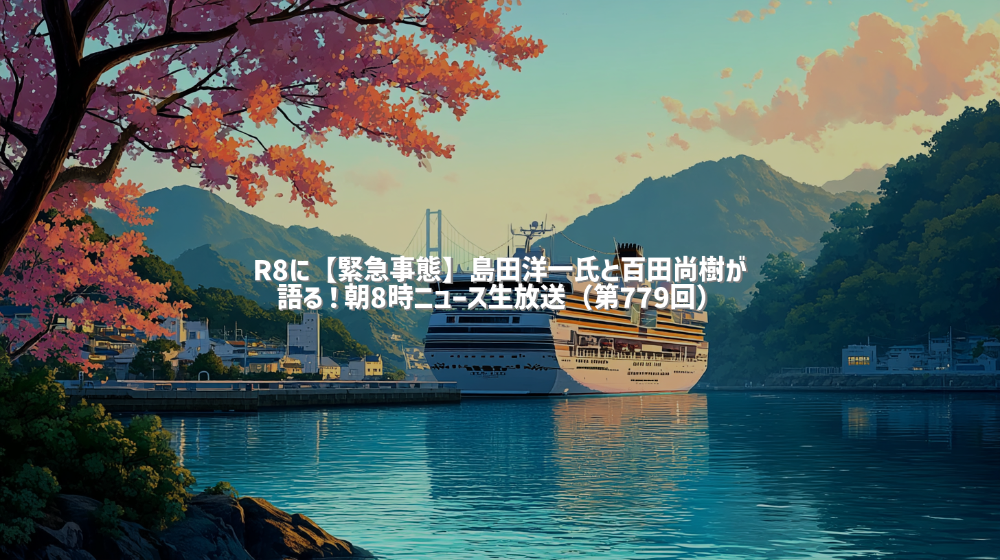 R8に【緊急事態】島田洋一氏と百田尚樹が語る！朝8時ニュース生放送（第779回）