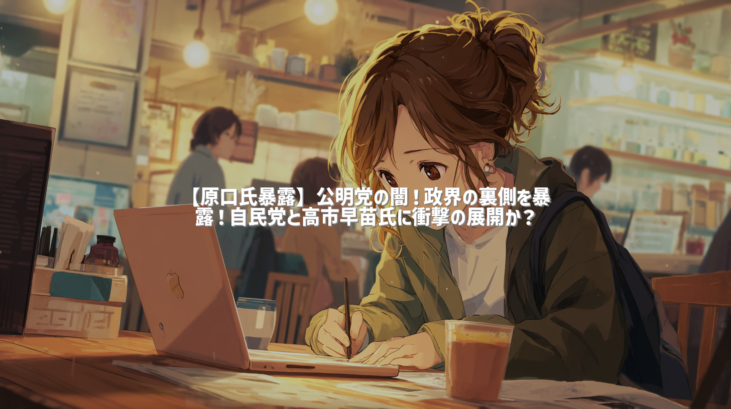 【原口氏暴露】公明党の闇！政界の裏側を暴露！自民党と高市早苗氏に衝撃の展開か？