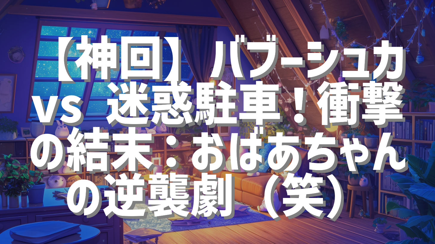 【神回】バブーシュカ vs 迷惑駐車！衝撃の結末：おばあちゃんの逆襲劇（笑）