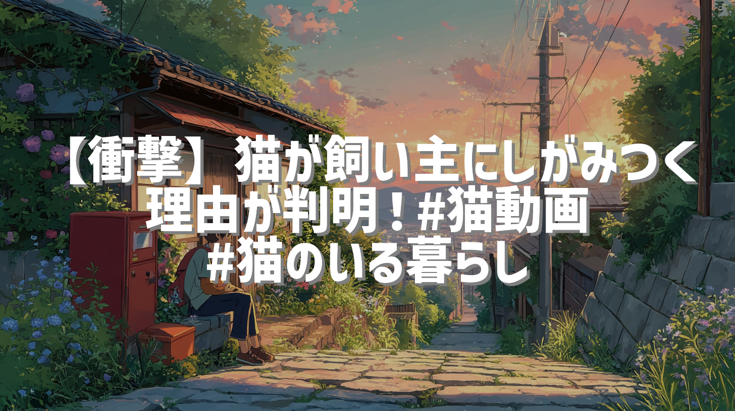 【衝撃】猫が飼い主にしがみつく理由が判明！#猫動画 #猫のいる暮らし