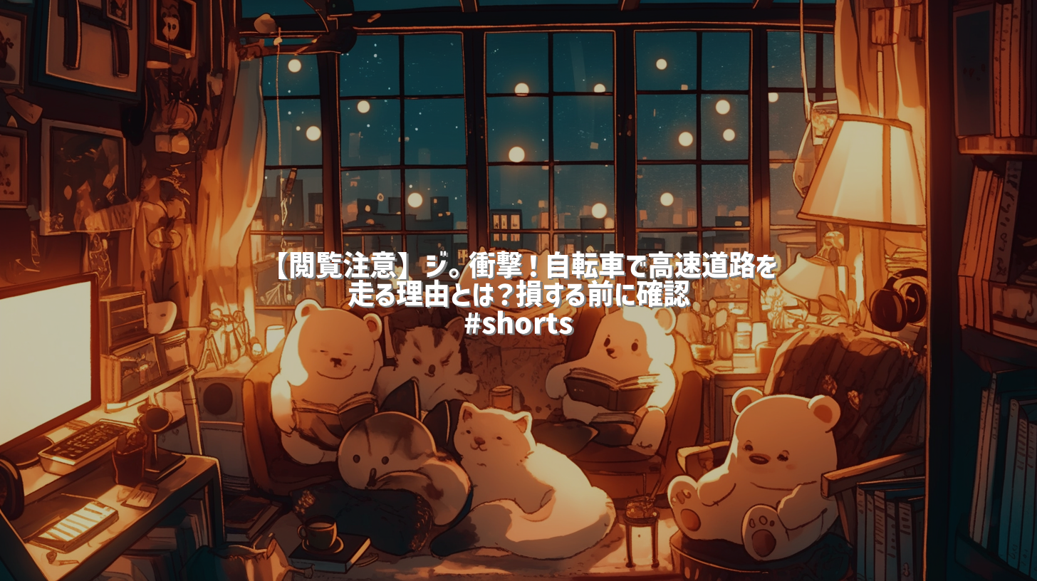 【閲覧注意】ジ。衝撃！自転車で高速道路を走る理由とは？損する前に確認 #shorts